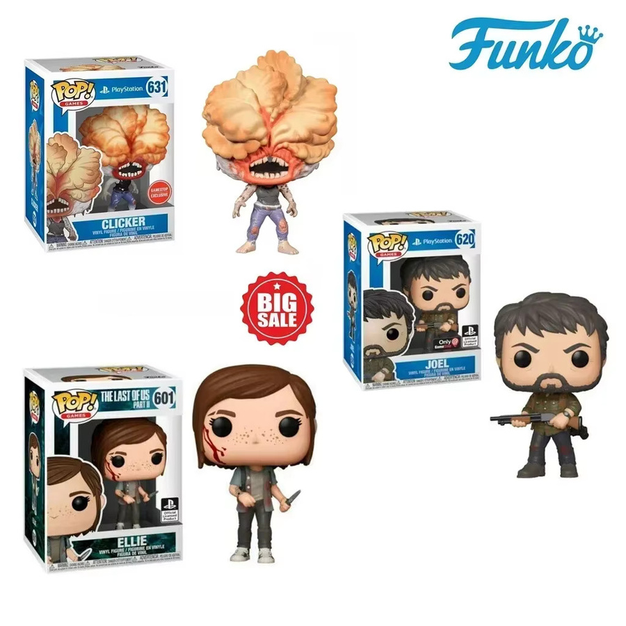 Funko Pop The Last of Us Teil II Vinylfiguren Set: Joel, Clicker und Ellie Sammlermodelle für PlayStation Fans - Bild 2