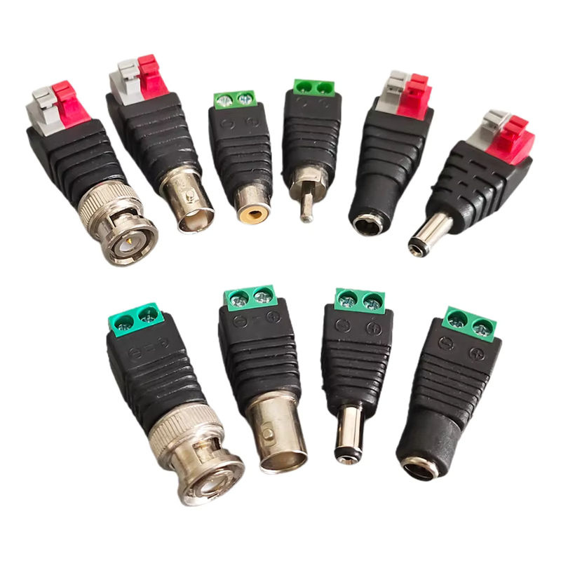ZSDZFYLLK DC 12V Adapter Set mit männlichen und weiblichen Steckern 5,5x2,1mm und 5,5x2,5mm für LED und CCTV Kamera in Schwarz und Grün - Bild 4