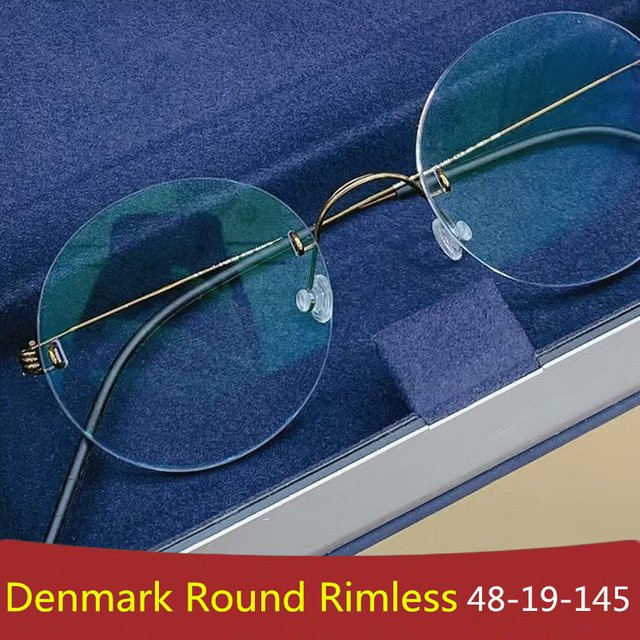 TUTU Korrektionsbrille, randlos, rund, Titan, Unisex - Bild 1