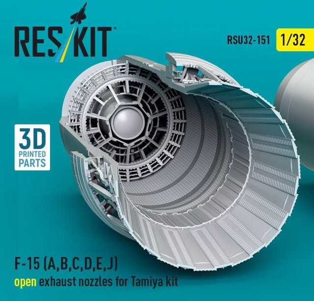 ResKit Models F-15 Eagle/Strike Eagle, 3D Printed, Open exhaust nozzles - Bild 1