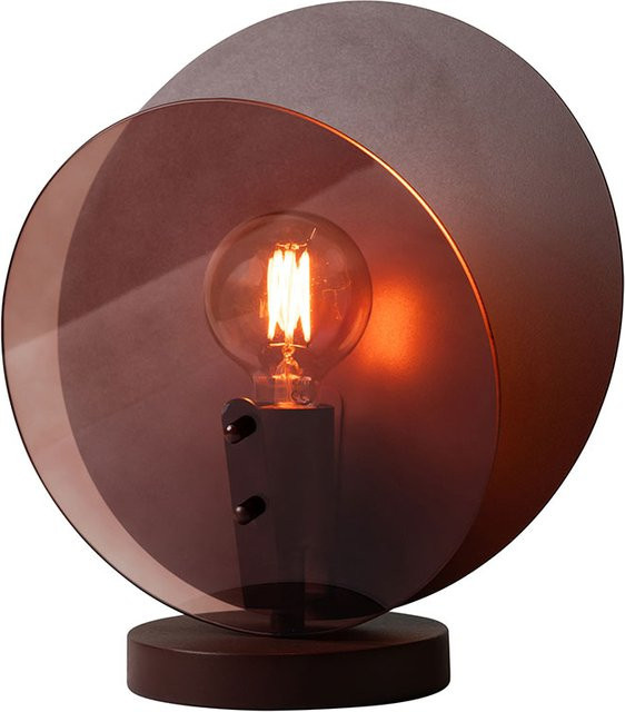 it´s about RoMi Toledo Tischleuchte in Braun aus Metall und Glas mit E27 Fassung - Bild 1