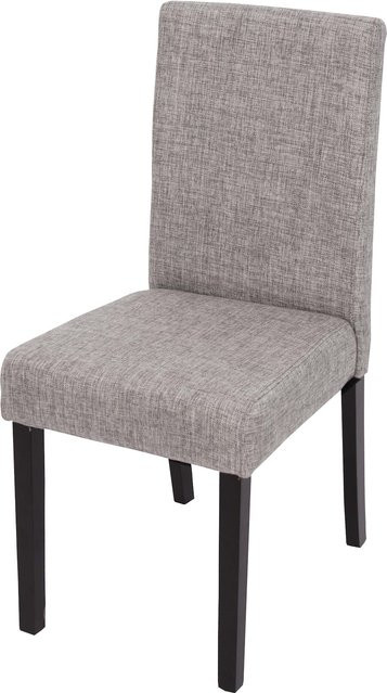 Esszimmerstuhl Littau von MCW in Grau mit dunklen Beinen aus Stoff und Textil - Bild 1