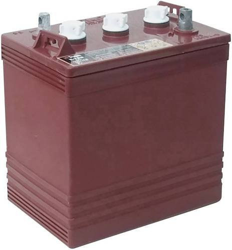 Trojan T-125UT BCI GC2 Bleiakku 6V 240Ah Blei-Säure in Rot mit M8-Schraubanschluss, zyklenfest und wartungsarm, B/H/T: 26,2 x 27,4 x 18,1 cm - Bild 1