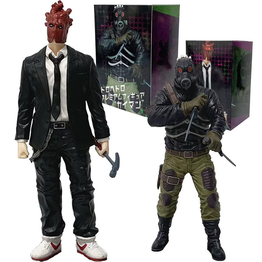 Bandai Dorohedoro Cayman & Herz-Eidechsenkopf-Gasmasken-Szenenfigur, 20cm - Bild 4