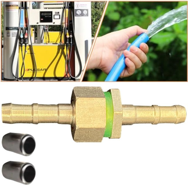 DAZZLEEX Messing Schlauchkupplungen Gold für Gartenbewässerung M14 x 1,5 - Bild 1
