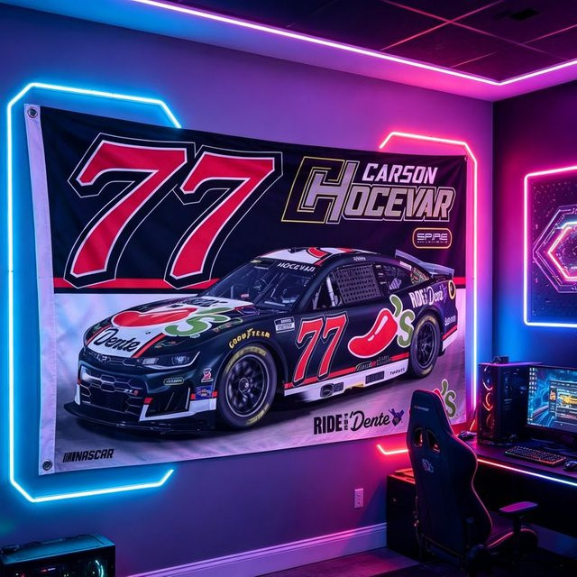 VIKAMA Nazca Racing Chili Pattern Wandteppich aus Polyester in Multicolour für deine Heimdekoration - Bild 1