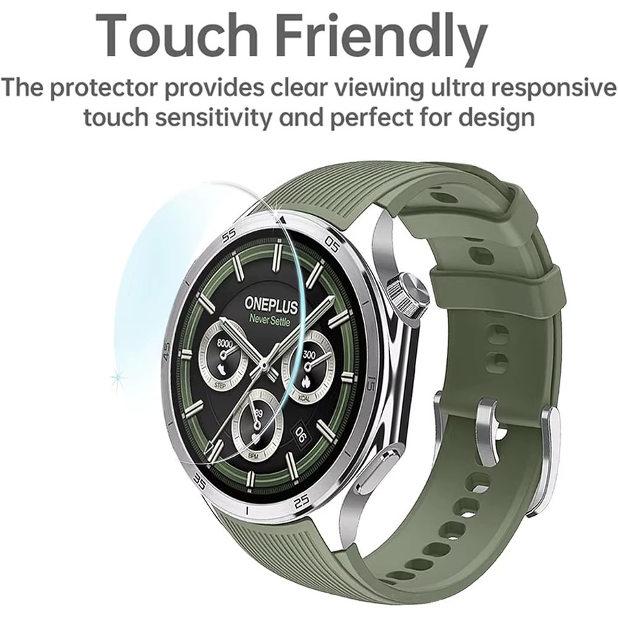 3er-Set gehärtetes Schutzglas für OnePlus Watch 3 und OnePlus Watch 2R, transparent - Bild 5