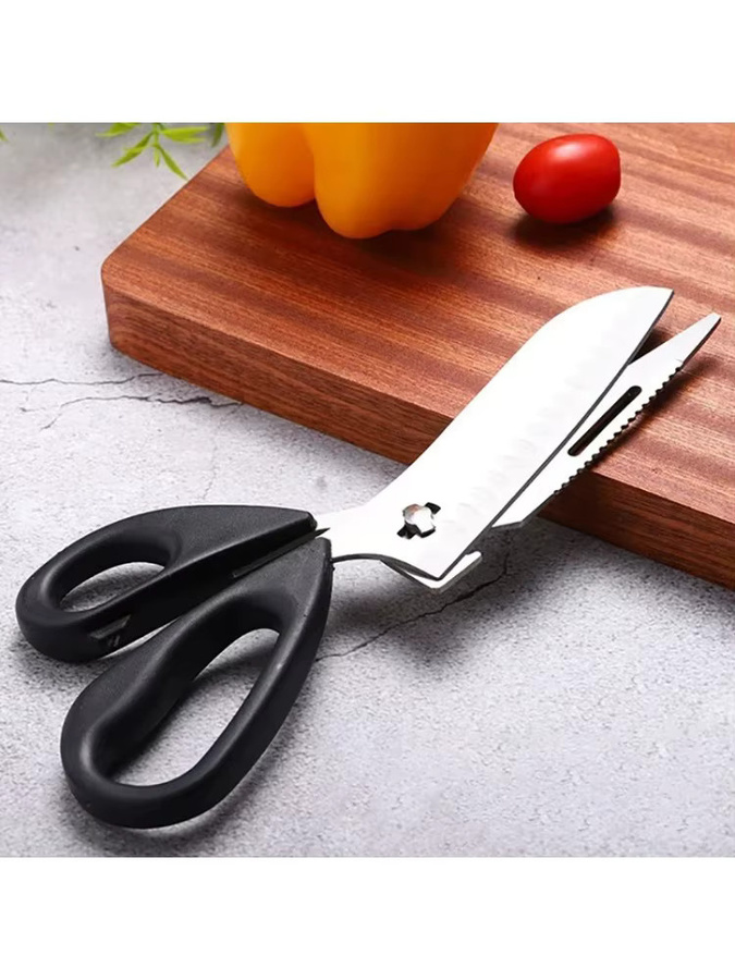 Multifunktionsschere aus Edelstahl mit abnehmbarem Design als Küchen- und Lebensmittelschere, 5 Zoll - Bild 7