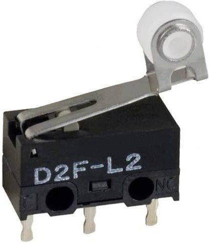 Omron D2F-L2-A Mikroschalter Schwarz 30 V/DC 2A - Bild 1