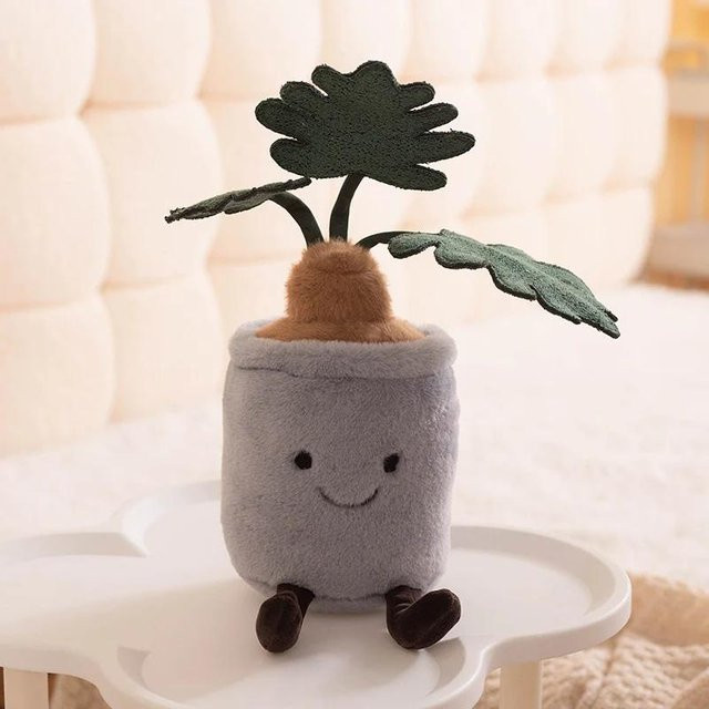 Yiran toy Monstera Topfpflanze, Plüschtier, Stoffpuppe - Bild 1