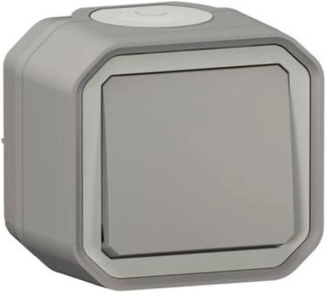 Legrand Plexo New Aufputz-Ausschalter in Grau - Bild 1