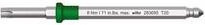 Wiha Torque TX-Wechselklinge T25 Torx Schraubendreher-Bit aus Edelstahl in Silber, Breite: 4 mm, Länge: 75 mm - Bild 1