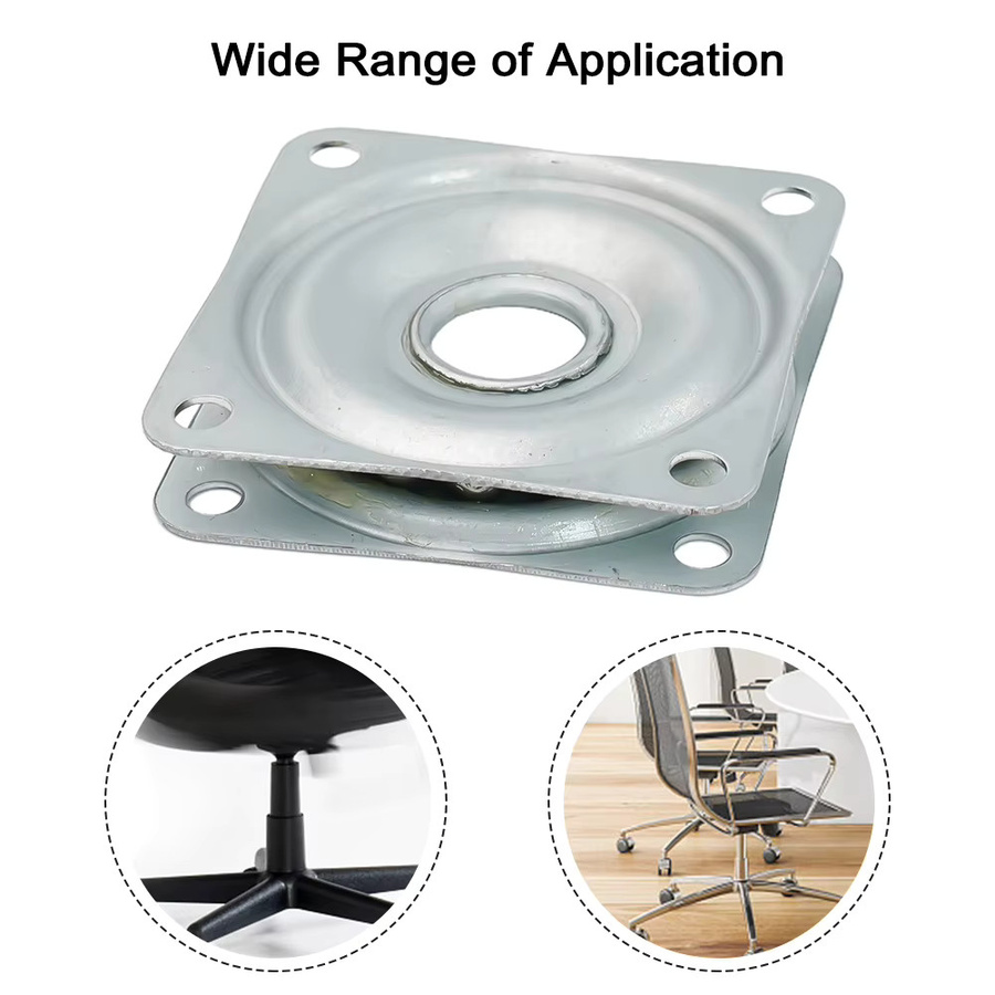 LeeandHan Lazy Susan 360 Grad drehbares Wälzlager aus Edelstahl in Silber - Bild 1
