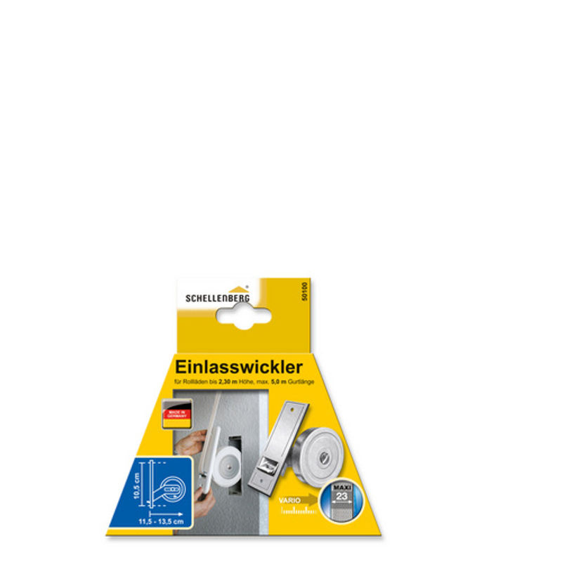 Schellenberg Rollladen Einlasswickler Maxi 105 mm silberfarben - Bild 3
