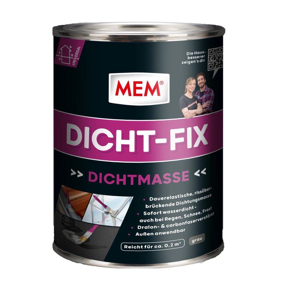 MEM Dicht-Fix wasserfeste Dichtmasse in Grau, 375 ml - Bild 3