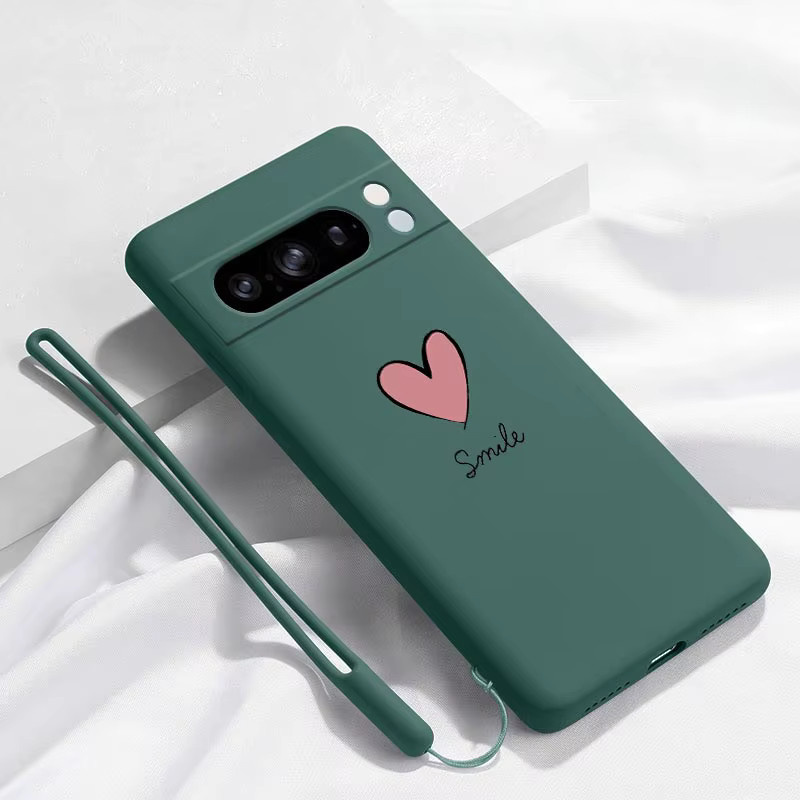 Simple Love Silikon Handyhülle für Google Pixel 8 Pro in Purple - Bild 1