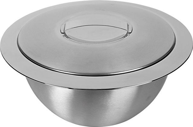Thermoschüssel mit Deckel aus Edelstahl von genialo in Silber - Bild 1
