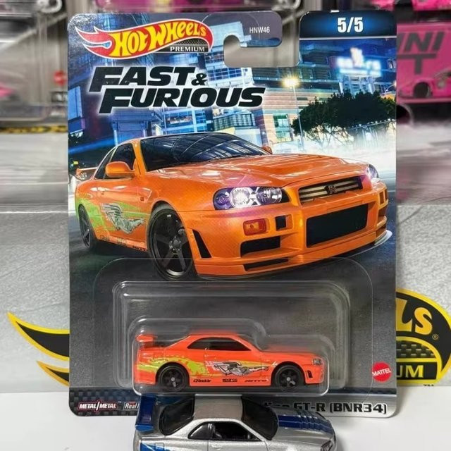 Hot Wheels Fast & Furious Skyline Mazda Camaro, Druckguss-Modellauto, ab 5 Jahren - Bild 1
