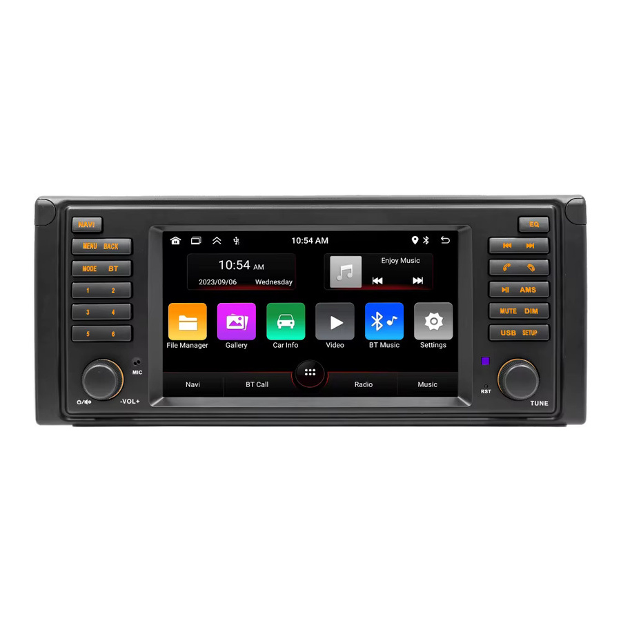 BQCC Auto Multimedia Player für BMW E53 mit GPS, WiFi, CarPlay, Bluetooth und Rückfahrkamera in Schwarz - Bild 5