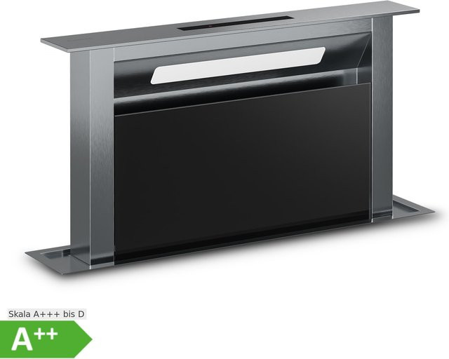 Klarstein Verosteel Eingelassene Dunstabzugshaube in Schwarz und Edelstahl mit 853 m³/h und Energieeffizienzklasse A++ Breite: 60 cm - Bild 1