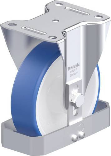Blickle B-POTHS 160R-FS Stahlblech-Bockrolle in Blau und Multicolour mit 160 mm Rad-Durchmesser und 400 kg Tragfähigkeit - Bild 1