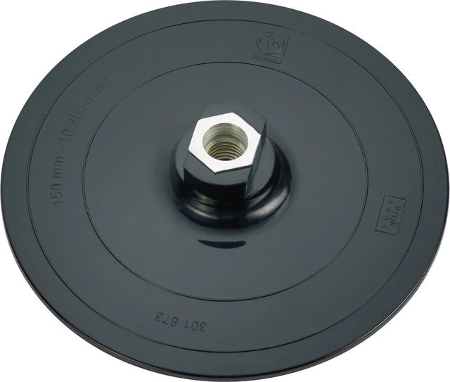 LUX-TOOLS Haftschleifteller in Schwarz, Durchmesser: 14,8 cm - Bild 1