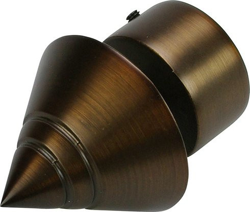 LIEDECO Endstück Kegel aus Metall in Bronze und Braun - Bild 1