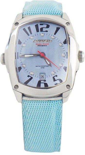 Chronotech Armbanduhr, Quarz, Edelstahl, Leder, Silber, Damen - Bild 1