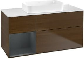 V&B Waschtischunterschrank Finion in Braun mit Lackoberfläche, B/T: 120 x 60 cm - Bild 1