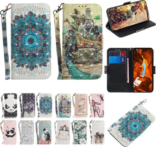 Leder-Wallet-Schutzhülle mit Kartensteckplatz für Samsung Galaxy S22 S23 S24 S25 S26 Plus Ultra FE Pro Edge in Multicolour - Bild 1