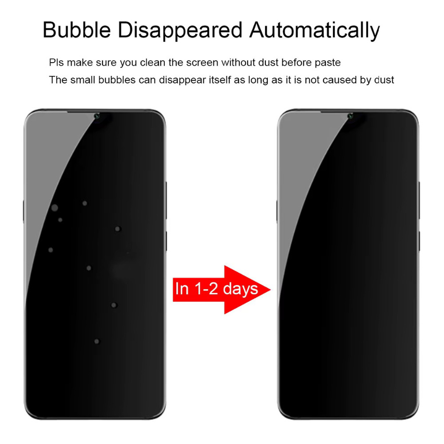 3er-Pack Samsung Galaxy S25 Ultra und S25 Plus Hydrogel Displayschutz Matte Front mit Installationswerkzeug - Bild 3