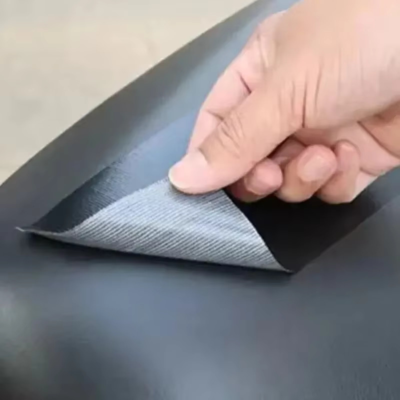 Selbstklebendes Leder-Reparaturband in Schwarz für Sofa, Möbel und Handtaschen, B/H: 50 x 10 cm - Bild 3