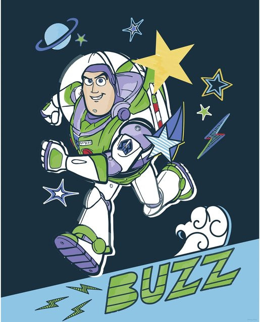 Komar Wandbild Disney und Pixar Toy Story Buzz, Bunt, Breite: 40 cm, Höhe: 50 cm - Bild 1