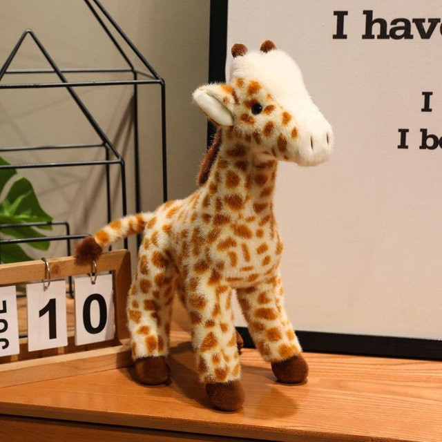 Linyi toy car Giraffe Stofftier, Plüschtiere, Grau, 35cm - Bild 1