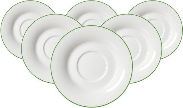 Ritzenhoff & Breker Teeuntertassen Ostfriese, 6er Set, Weiß, Durchmesser: 12,5 cm - Bild 1