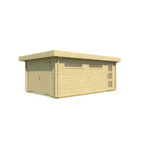 WEKA Garage aus Holz in Braun, B/T: 422,7 x 600 cm - Bild 2