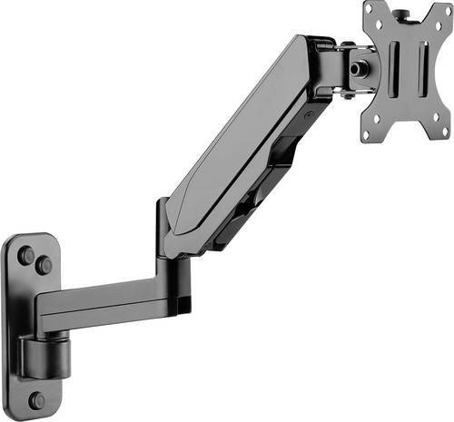 Value Wandhalterung für Monitor in Schwarz, höhenverstellbar und drehbar, VESA 75 x 75 mm - Bild 1