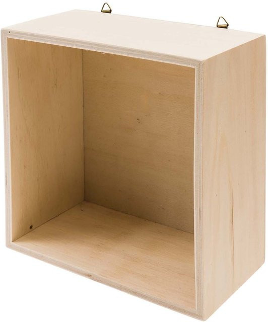 Rico Design Holzbox aus Pappelsperrholz, quadratisch, hell, B/T/H: 17 x 17 x 10 cm - Bild 1