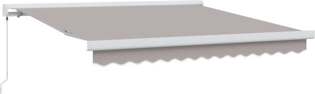 vidaXL Einziehbare Markise Hellgrau aus Polyester und Metall B/T/H: 300 x 250 cm - Bild 1