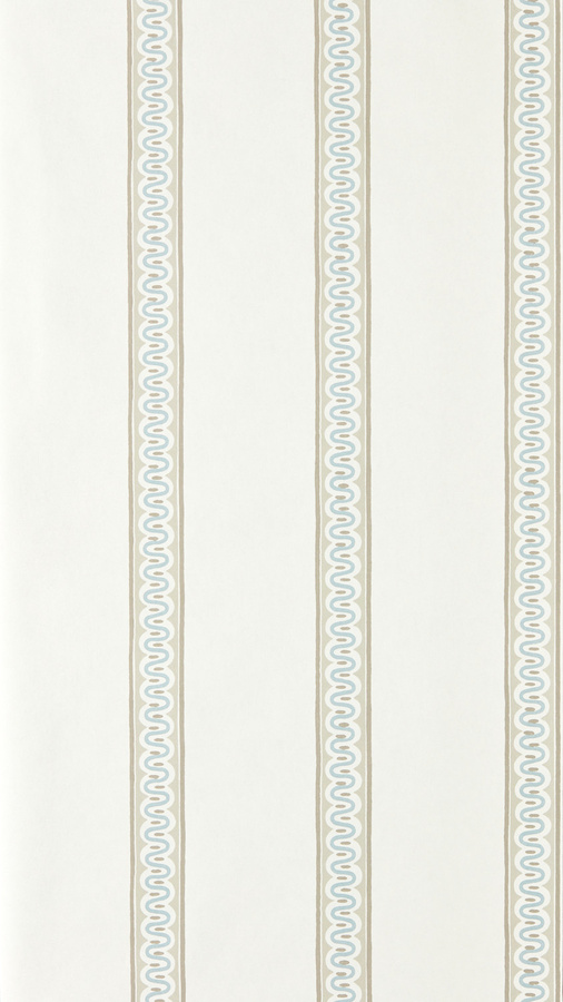 Scion Fondant Stripe Tapete Mushroom in Beige mit Vintage-Streifenmuster aus Vlies - Bild 1