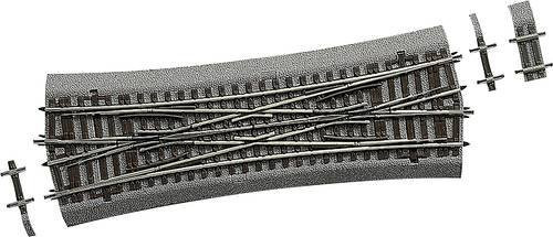 Roco Kreuzungsweiche, doppelt, 230mm, Spur H0, 1-teiliges Set - Bild 1