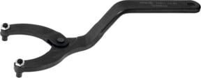 AMF Gelenk-Stirnlochschlüssel gekröpft aus Stahl in Schwarz 125/8 mm - Bild 1