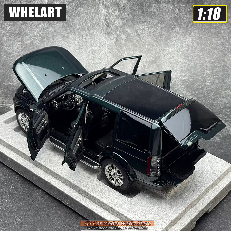 WHELART 2014 Land Rover Discovery 4, Druckguss-Modell, 1:18, Metall, Schwarz-Grün - Bild 4