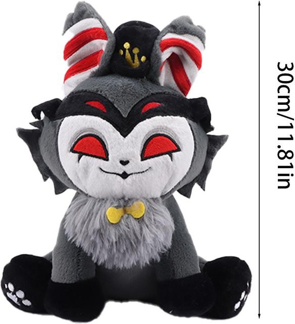 Yiran toy Kawaii Miau Plüschtier, ab 3 Jahre, Grau - Bild 1