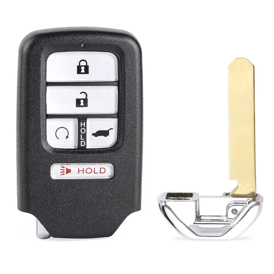 KEYECU Fernbedienung Auto Schlüsselanhänger für Honda Civic und Pilot mit 433 MHz ID47 Chip in Schwarz - Bild 3