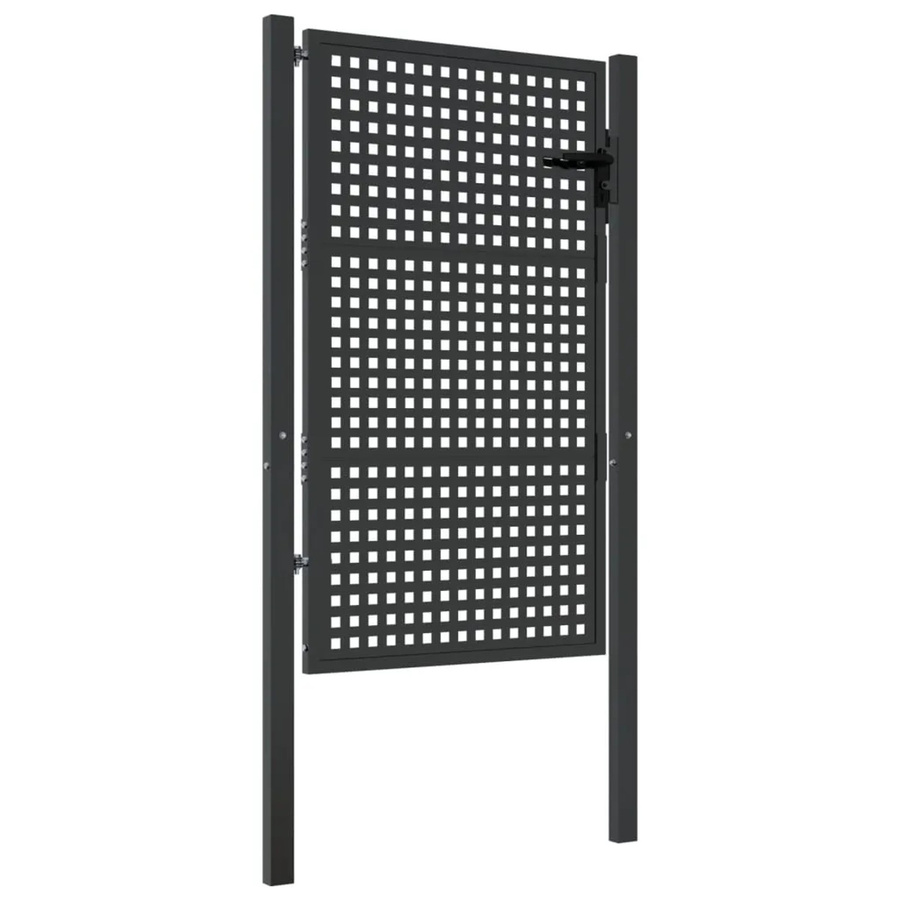 vidaxl Gartentor aus Stahl in Anthrazit mit Drahtgeflecht B: 105 cm, H: 175 cm - Bild 2