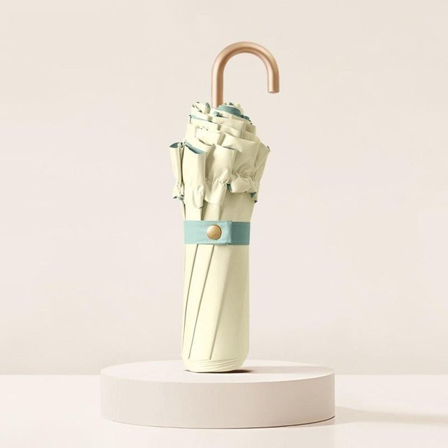 Tragbarer Faltbarer Sonnenschirm mit UV-Schutz und Spitzen-Design aus Aluminiumlegierung von Yiran Bag - Bild 1