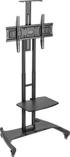 SpeaKa Professional TV-Rollwagen SP-TVC-710 in Schwarz, Höhenverstellbarer Bodenständer für Fernseher von 81,3 cm bis 190,5 cm, Schwenkbar - Bild 1
