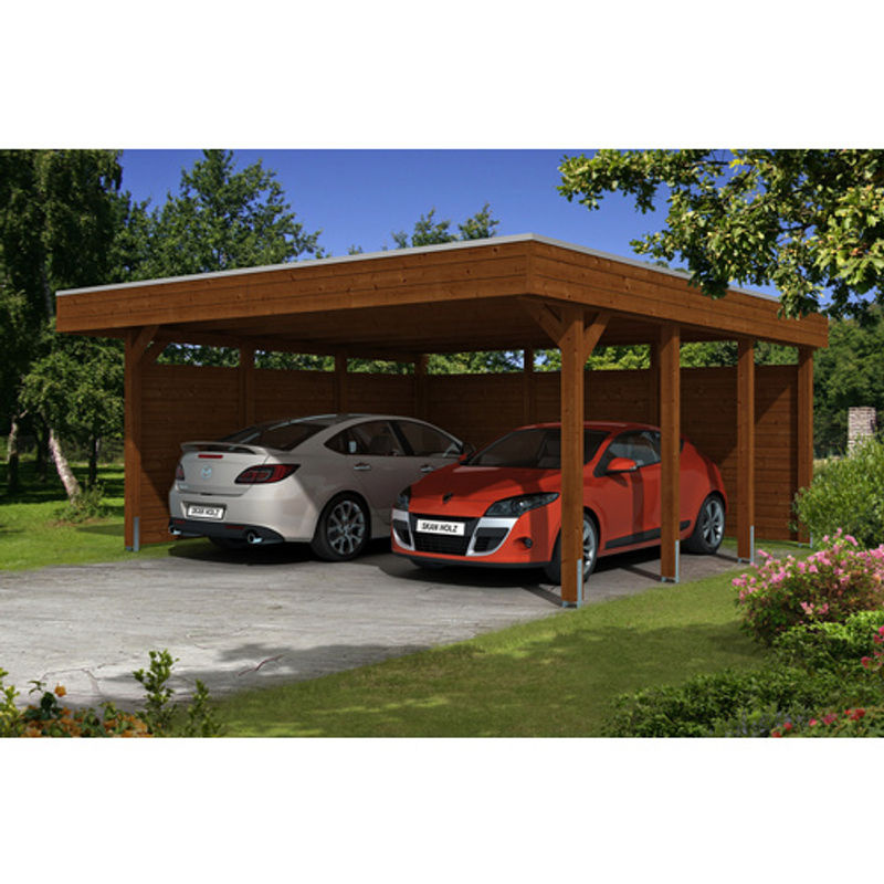 SKANHOLZ Carport Friesland Set 3, braun, B/T: 557 x 555 cm, Höhe: 254 cm - Bild 3