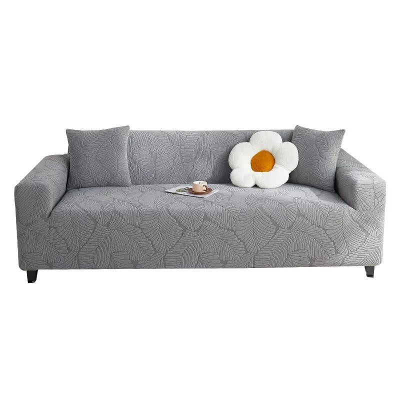 Wasserdichter Jacquard Sofabezug von Household supplies MH, elastischer 1-Sitzer Bezug für Ecksofas, Breite: 90-140 cm - Bild 1